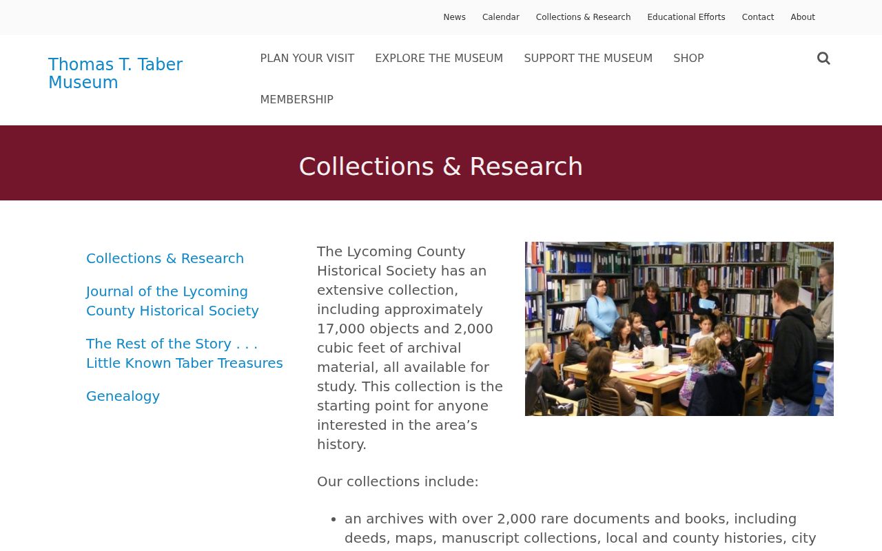 Williamsport city directory research resources at the Taber Museum archive